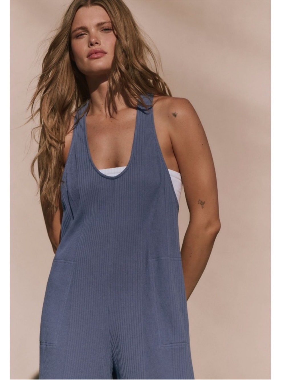 9220. Free People Zena One-Piece Jumpsuit - Picture 3 of 3